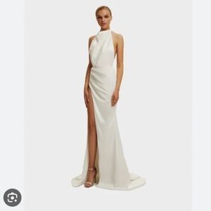 Milla - Mock Neck Sleeveless Halter Dress